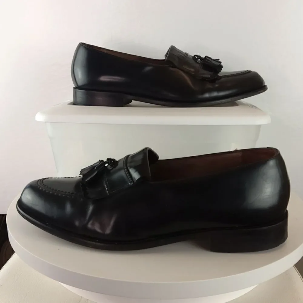 Bostonian classics black leather tassel loafers
